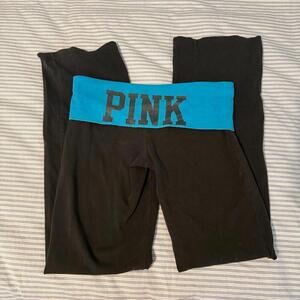 PINK Victoria’s Secret Y2K foldover Flare Pants